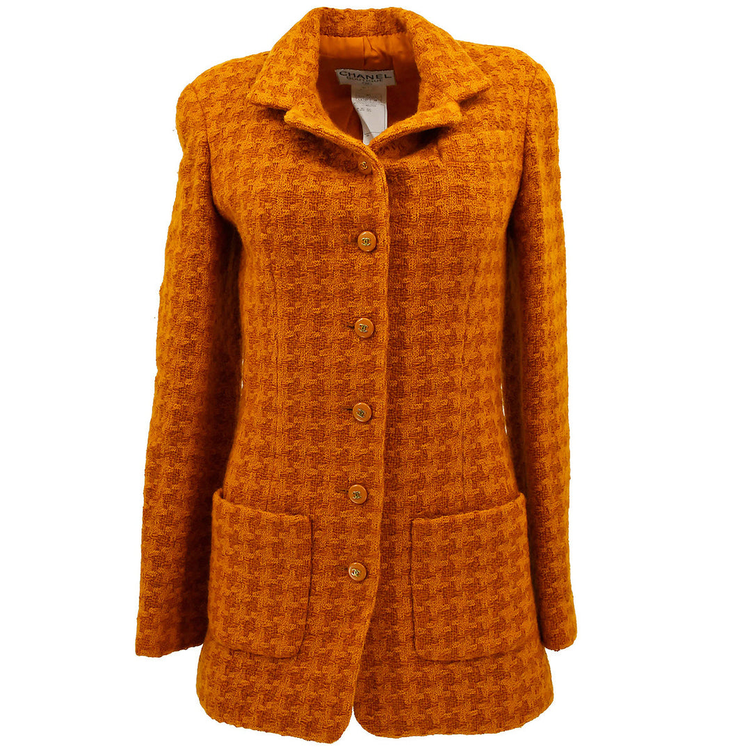 Top Quality Chanel Fall 1995 Fall CC-button tweed blazer #38