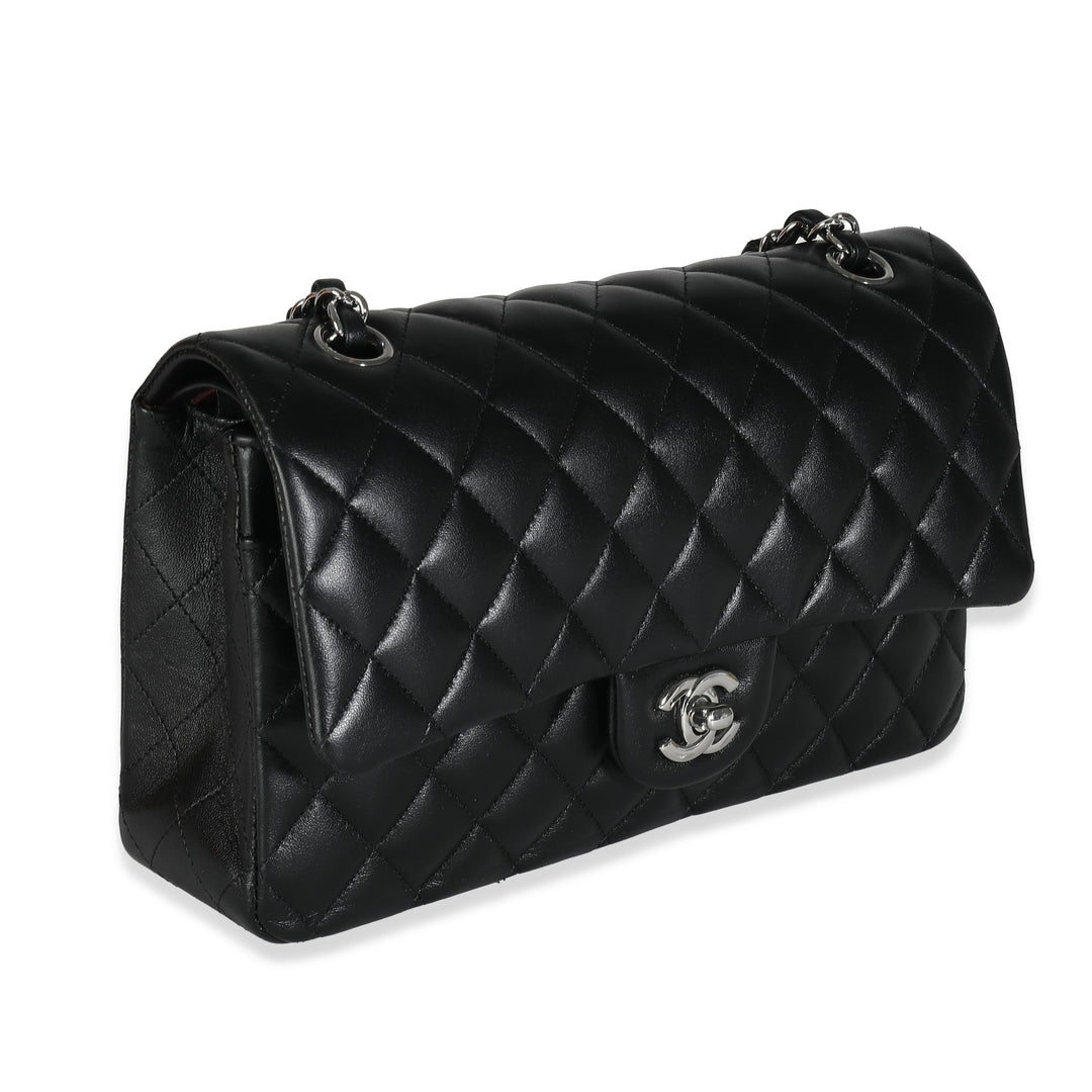 Chanel Black Quilted Lambskin Medium Classic Double New Bag