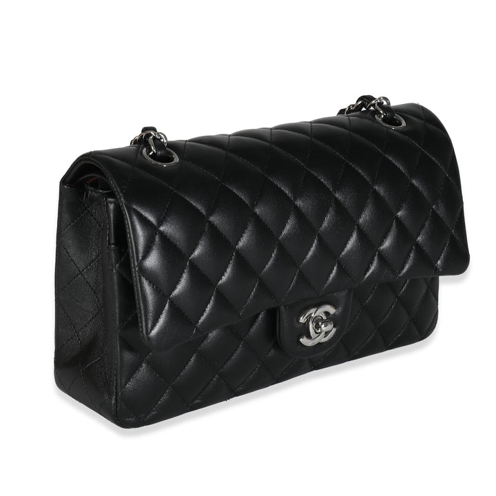 Chanel Black Quilted Lambskin Medium Classic Double New Bag