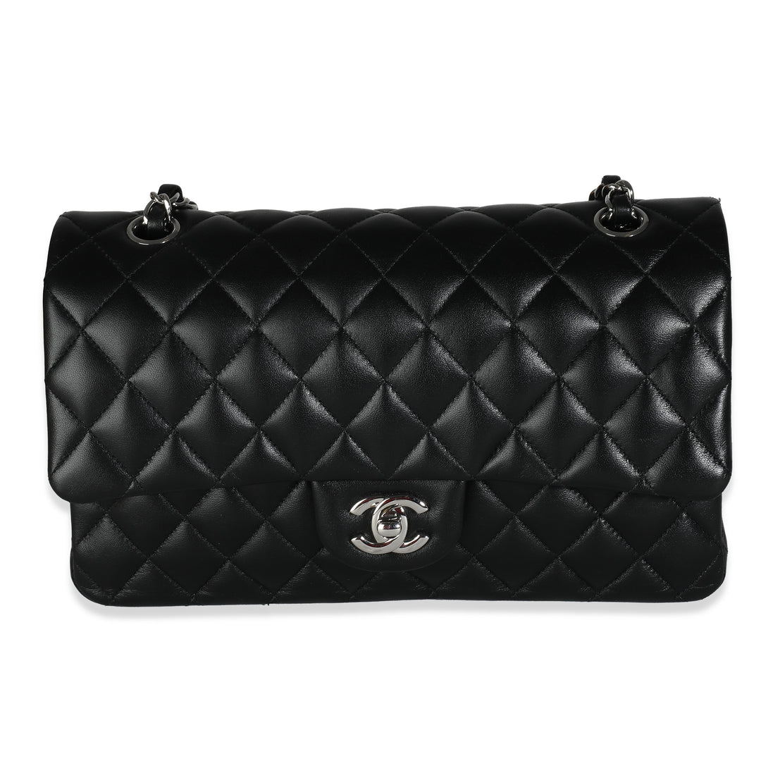 Chanel Black Quilted Lambskin Medium Classic Double New Bag