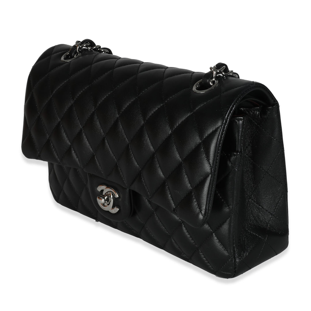 Chanel Black Quilted Lambskin Medium Classic Double New Bag