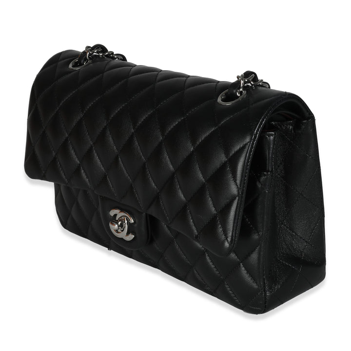 Chanel Black Quilted Lambskin Medium Classic Double New Bag