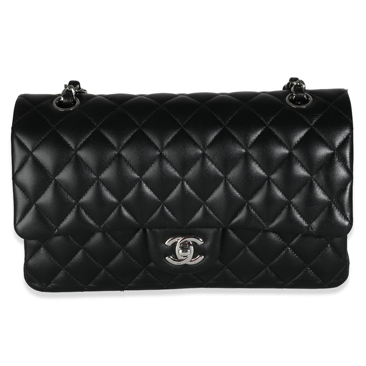 Chanel Black Quilted Lambskin Medium Classic Double New Bag