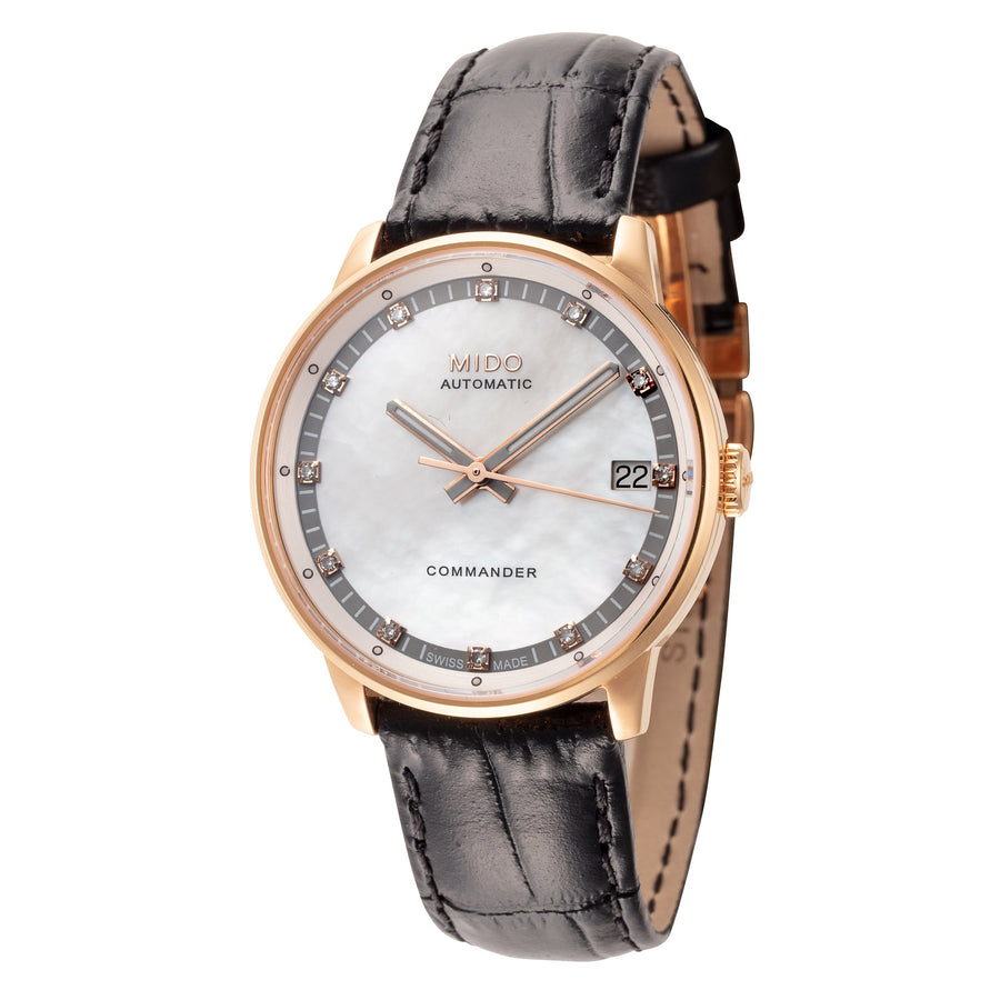 Mido Women's M016.207.36.116.80 Commander II 33mm Automatic Watch - Ruumur