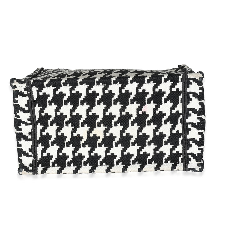 CHRISTIAN Top quality Dior Black White Houndstooth Small Book Tote
