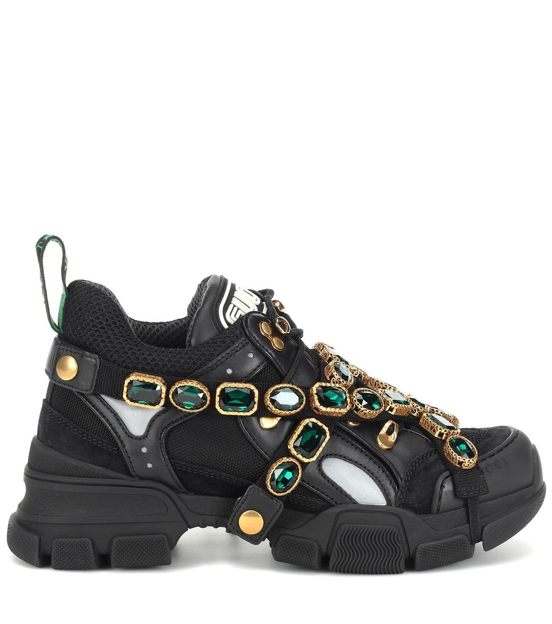 GUCCI FLASHTRACK MEN'S SNEAKERS WITH REMOVABLE CRYSTALS