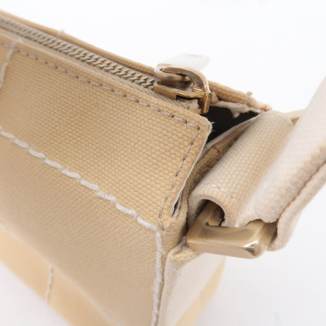 Top Quality Chanel Chocolate Bar Canvas Hand Bag Shoulder Bag Beige