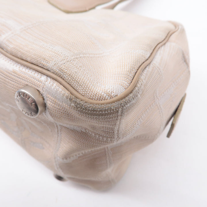 Top Quality Chanel New Travel Line Nylon Jacquard Leather Mini Bag A15828