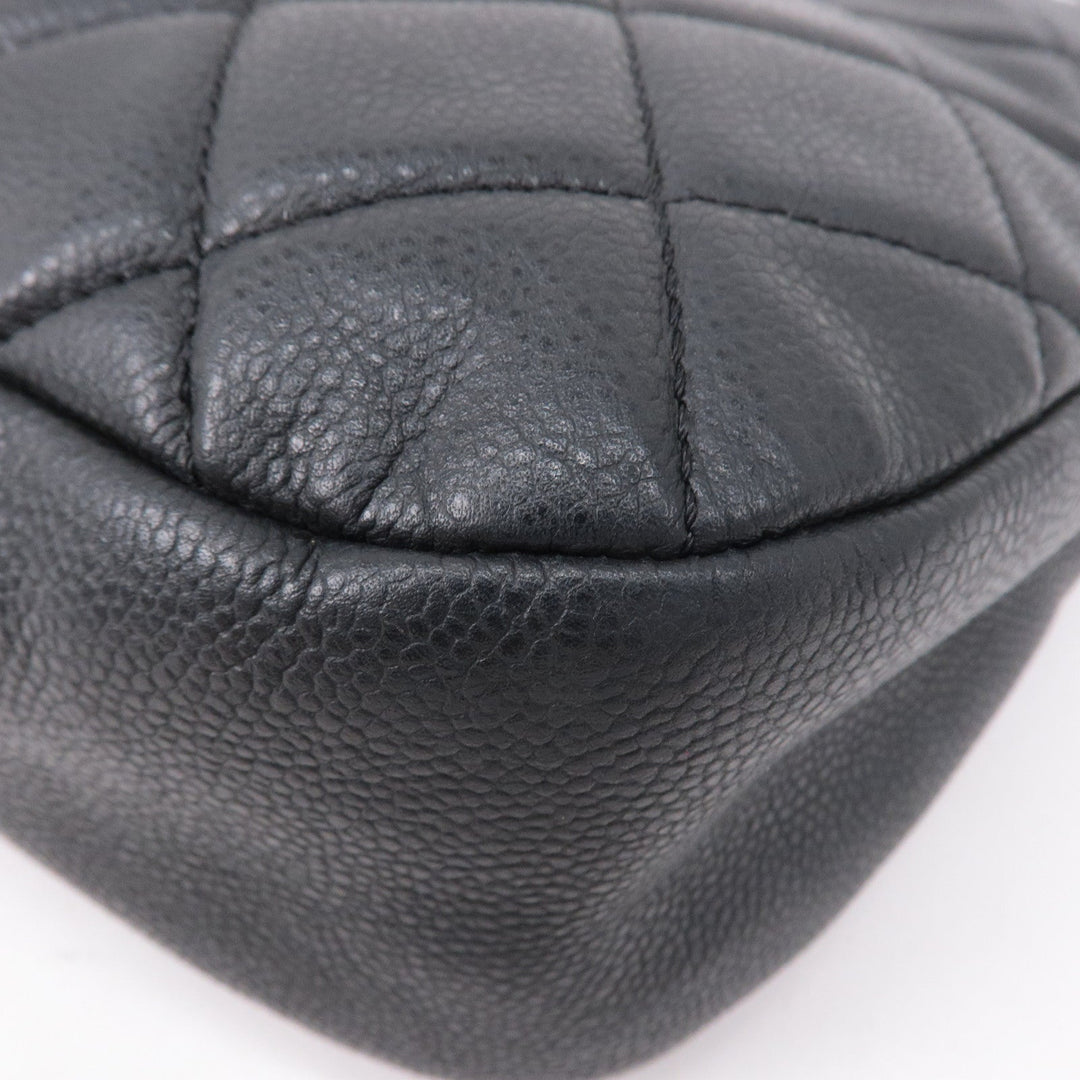 Top Quality Chanel Matelasse Caviar Skin Chain Tote Bag Shoulder Bag Black