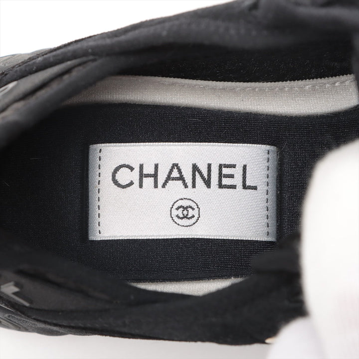 Top Quality Chanel Coco Fabric Trainers 35  Black G38501