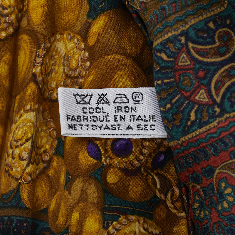 Top Quality Chanel Paisley Cocomark carf Green Multicolor Silk  Chanel