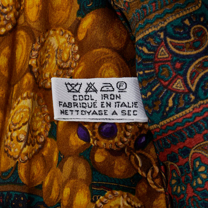 Top Quality Chanel Paisley Cocomark carf Green Multicolor Silk  Chanel