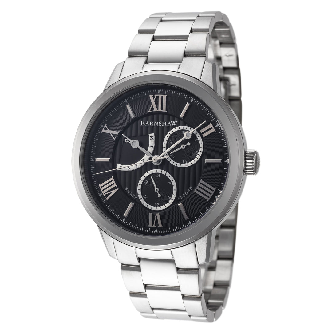 title:Thomas Earnshaw Men's ES-8060-11 Cornwall 42mm Quartz Watch;color:Silver