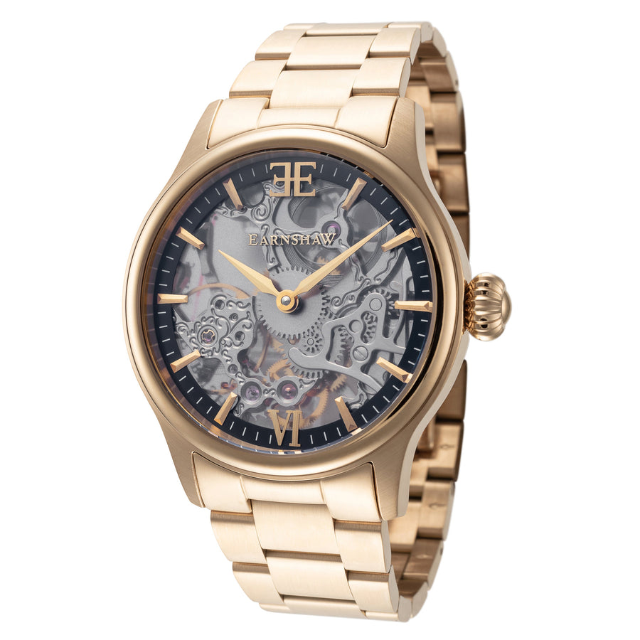 title:Thomas Earnshaw Men's ES-8061-22 Bauer 42mm Manual-Wind Watch;color:Gold