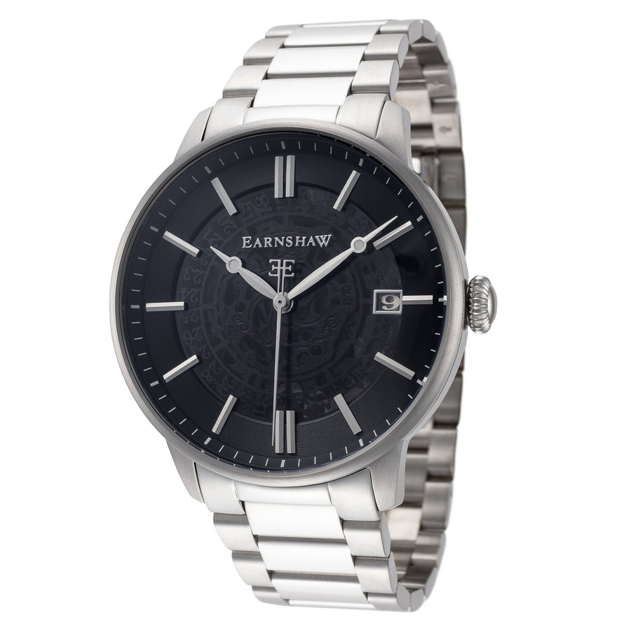 title:Thomas Earnshaw Men's ES-8075-11 Vancouver 44mm Automatic Watch;color:Silver