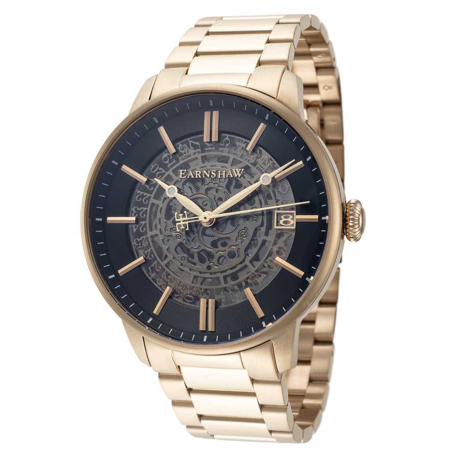 title:Thomas Earnshaw Men's ES-8075-22 Vancouver 44mm Automatic Watch;color:Gold