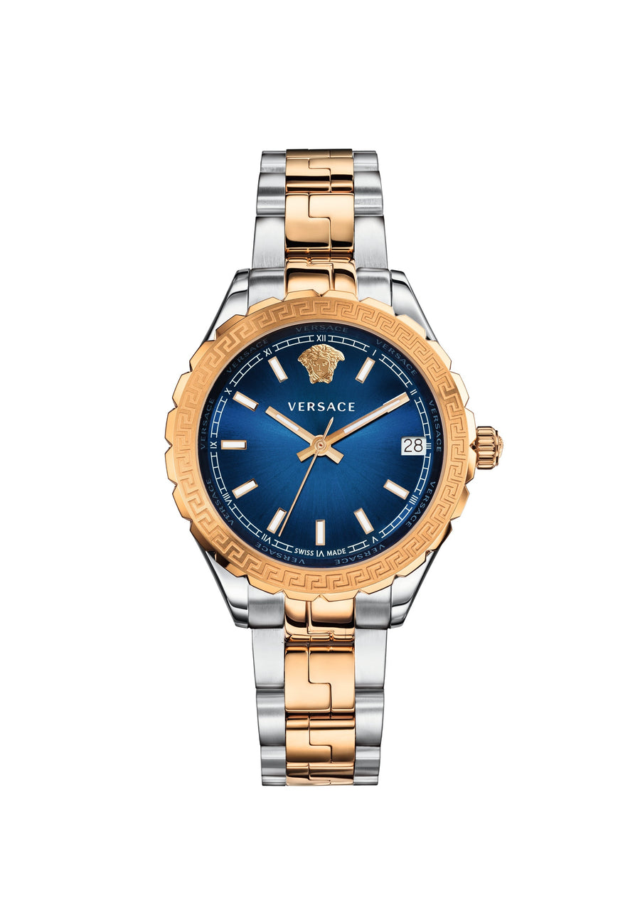 title:Versace Women's V12060017 Hellenyium 35mm Quartz Watch;color:Blue