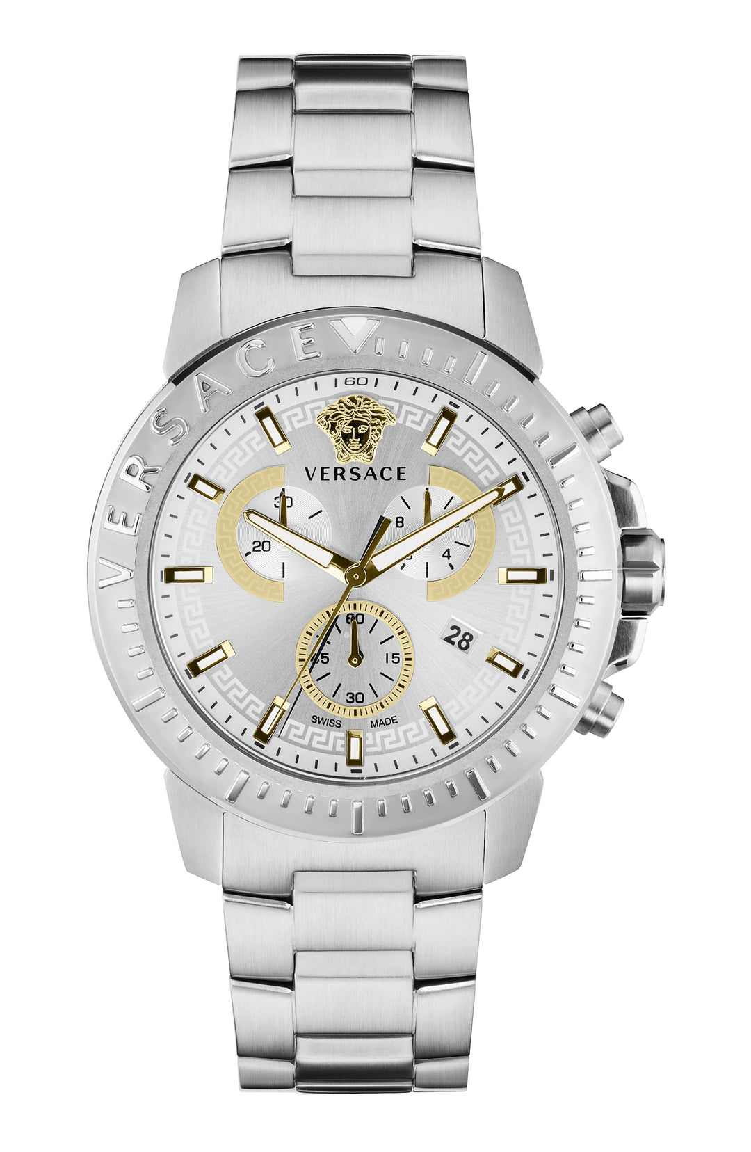 Versace Men's VE2E00321 New Chrono 45mm Quartz Watch - Ruumur