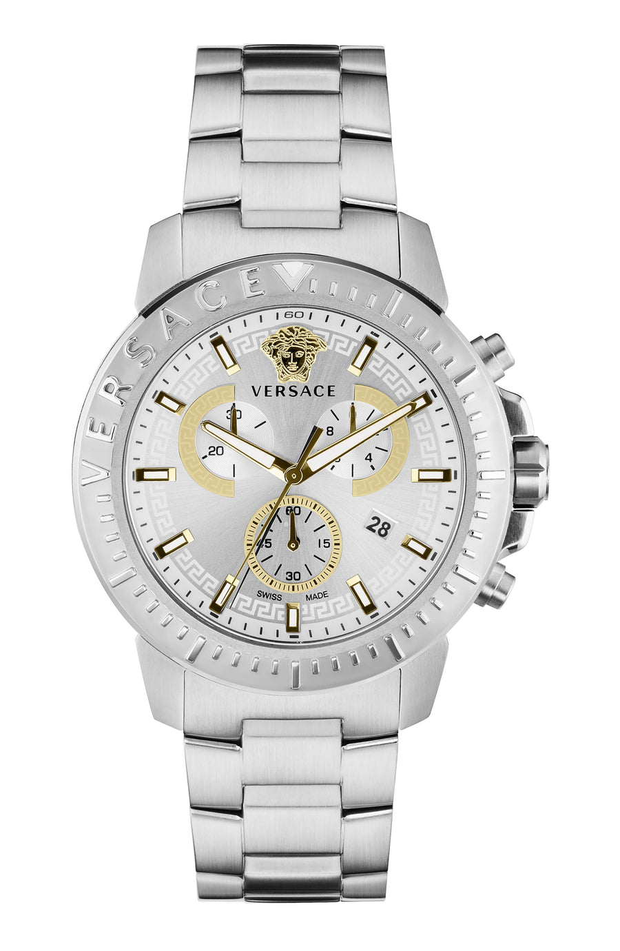 Versace Men's VE2E00321 New Chrono 45mm Quartz Watch - Ruumur