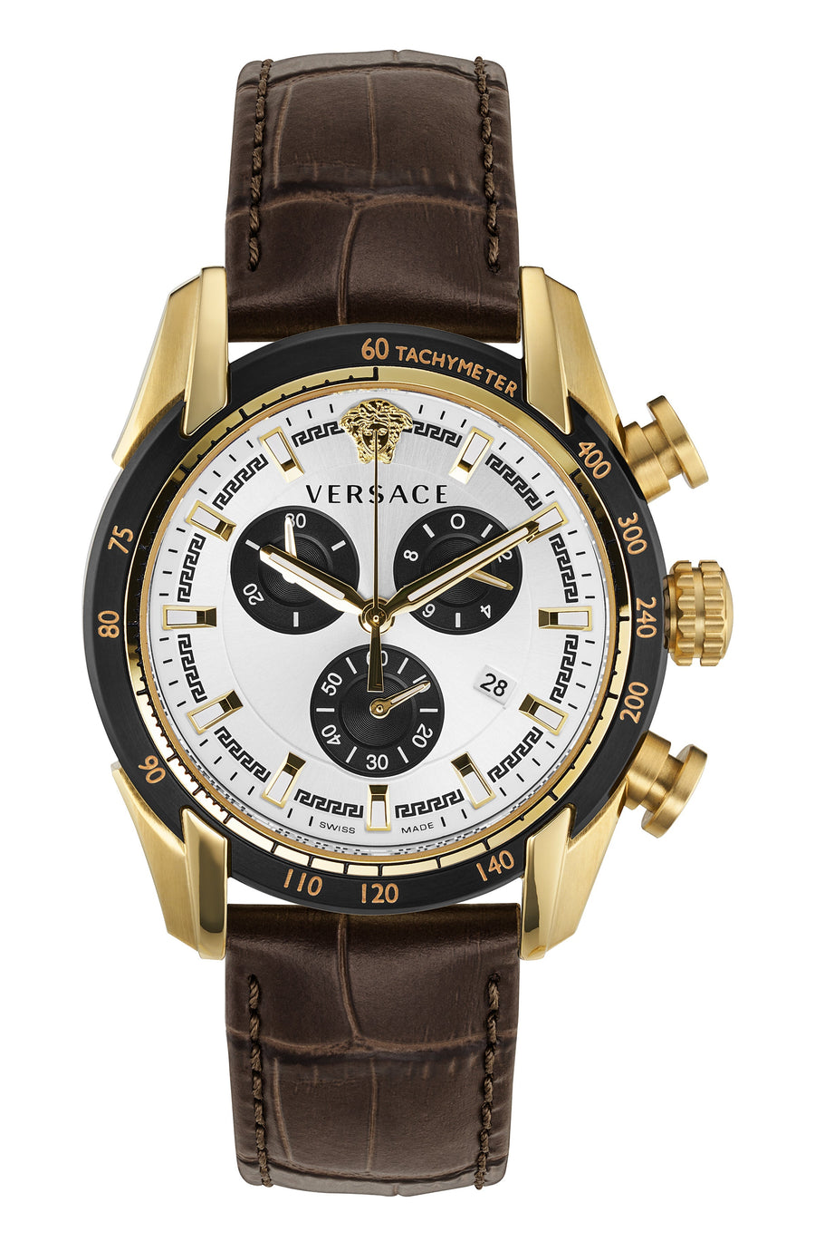 title:Versace Men's VE2I00221 V-Ray 44mm Quartz Watch;color:Silver