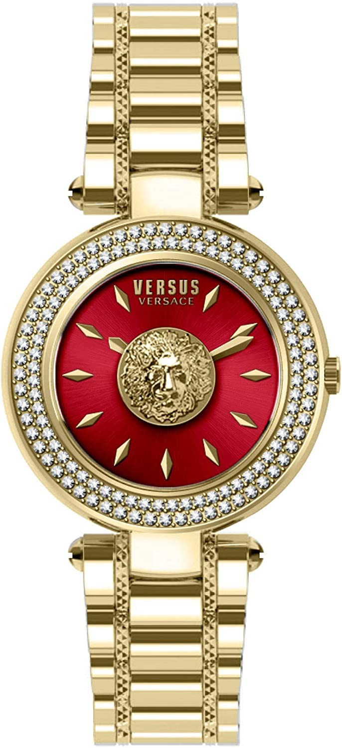 title:Versus Versace Women's VSP642418 Brick Lane 36mm Quartz Watch;color:Gold
