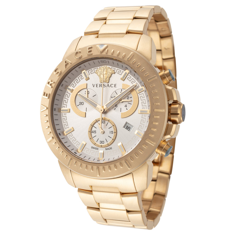 Versace Men's VE2E00521 New Chrono 45mm Quartz Watch - Ruumur