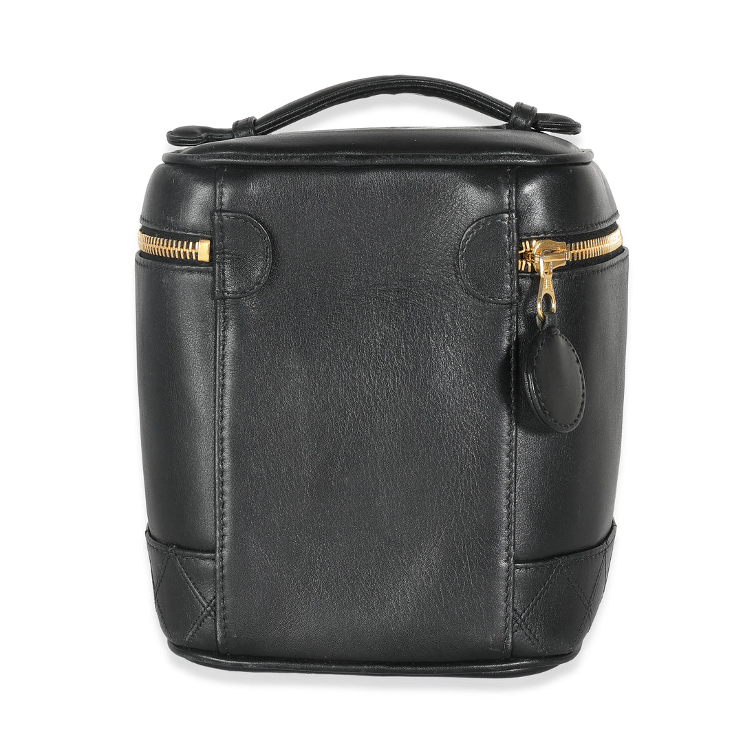 Chanel Black Quilted Lambskin Timeless Classic Vanity Case