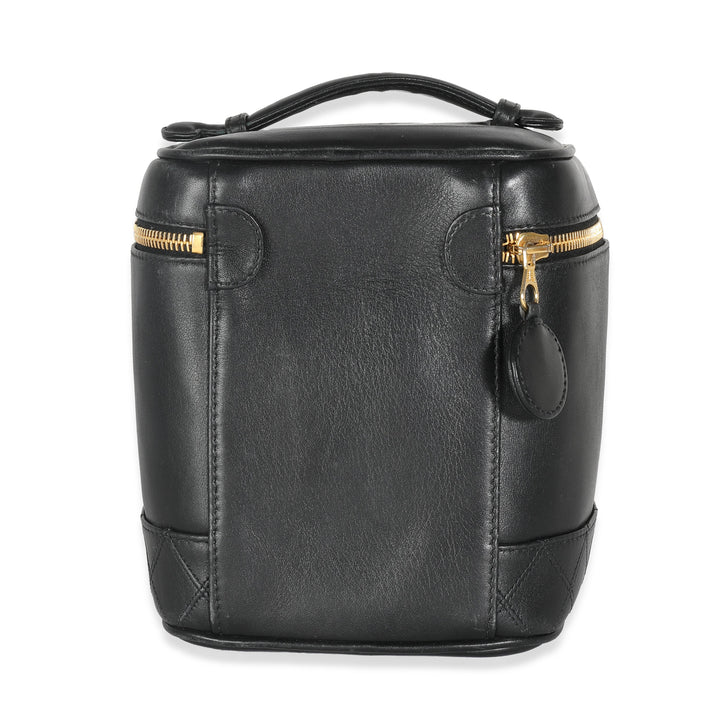 Chanel Black Quilted Lambskin Timeless Classic Vanity Case