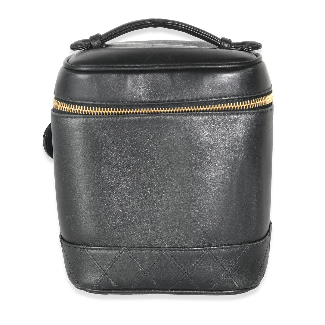 Chanel Black Quilted Lambskin Timeless Classic Vanity Case