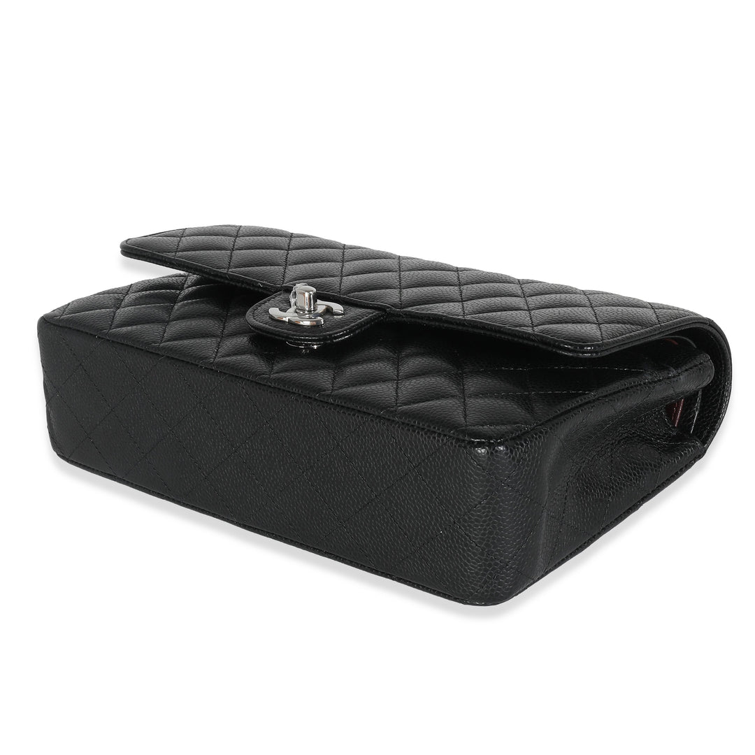 Chanel Black Quilted Caviar Medium Classic Double New Bag