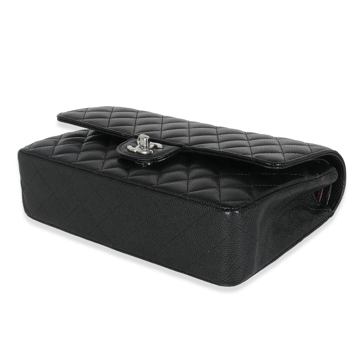 Chanel Black Quilted Caviar Medium Classic Double New Bag