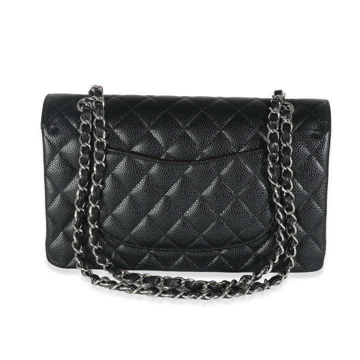Chanel Black Quilted Caviar Medium Classic Double New Bag