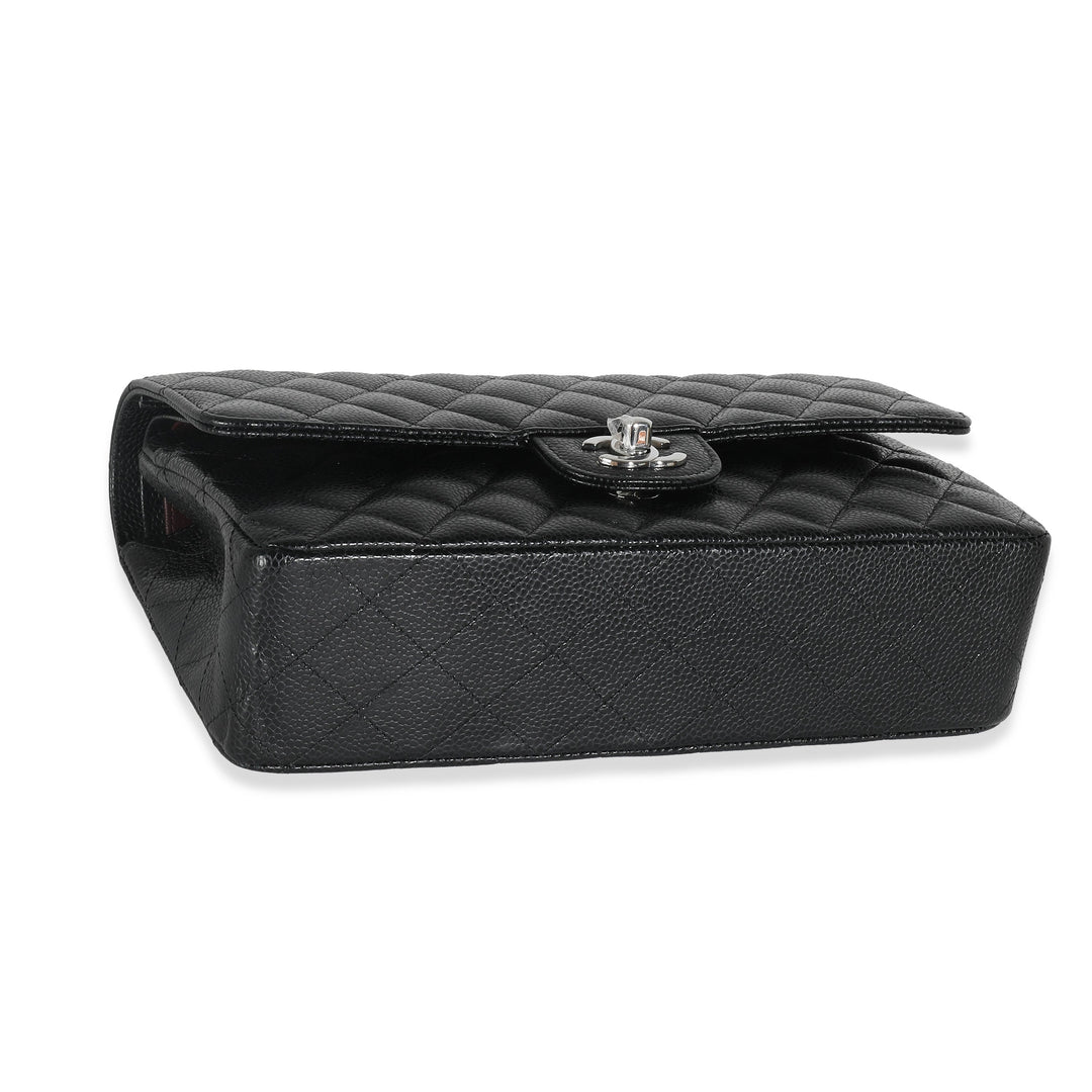 Chanel Black Quilted Caviar Medium Classic Double New Bag