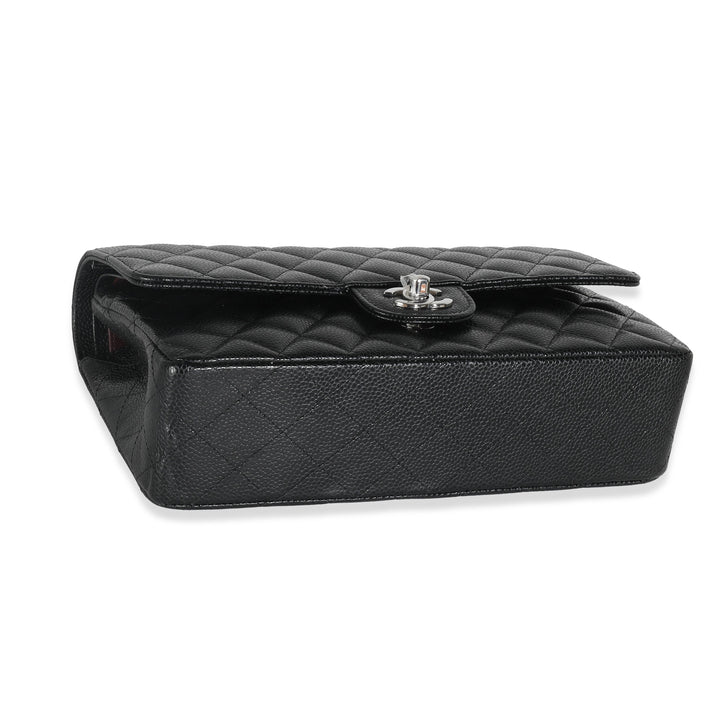 Chanel Black Quilted Caviar Medium Classic Double New Bag