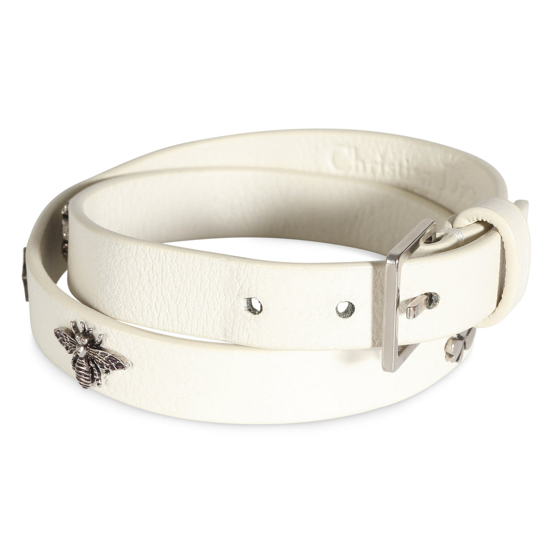 Top quality Dior Double Wrap Leather Charm Bracelet