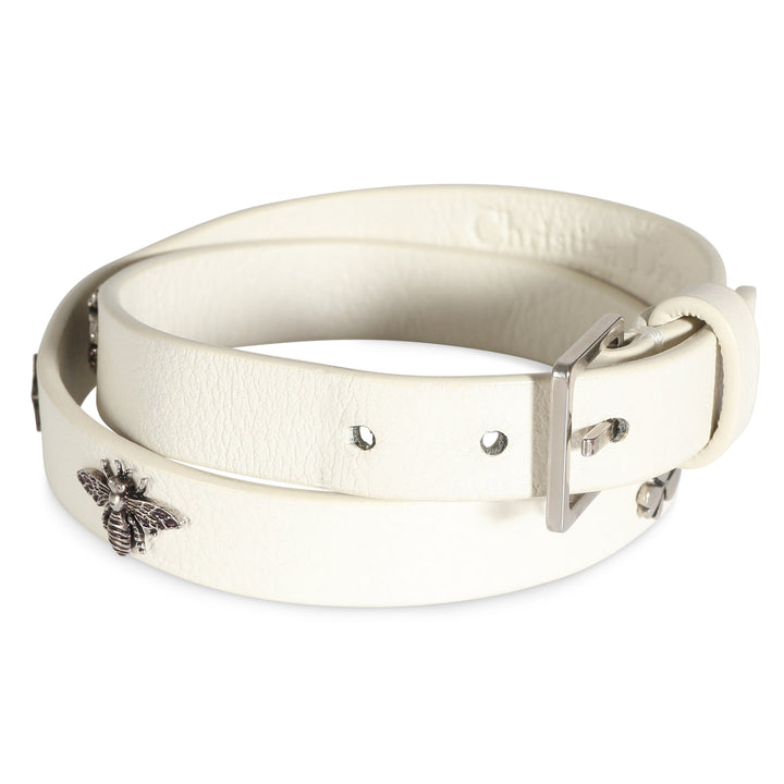 Top quality Dior Double Wrap Leather Charm Bracelet