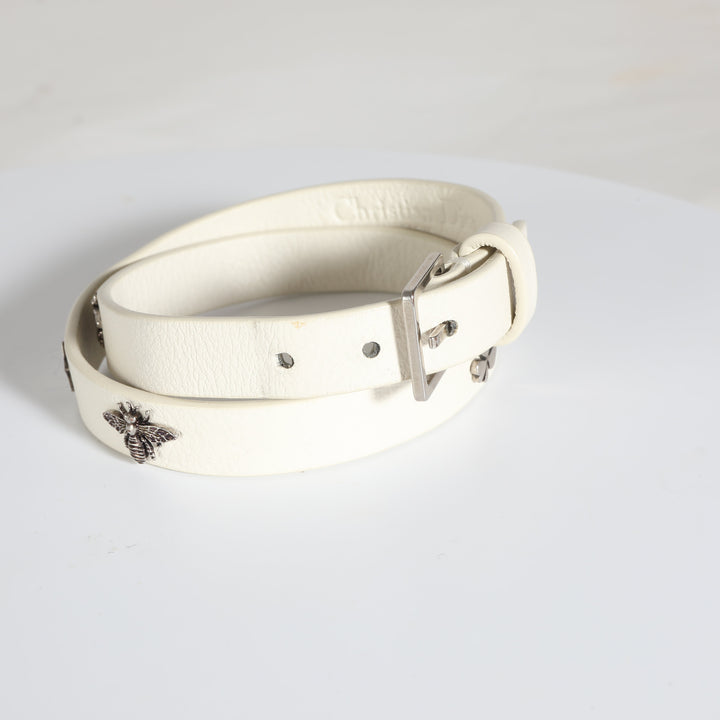 Top quality Dior Double Wrap Leather Charm Bracelet