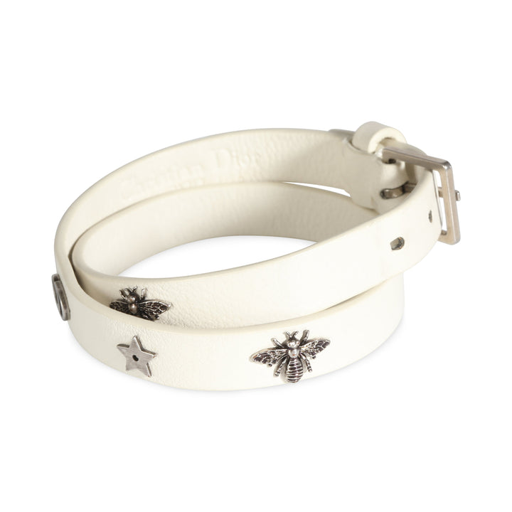 Top quality Dior Double Wrap Leather Charm Bracelet