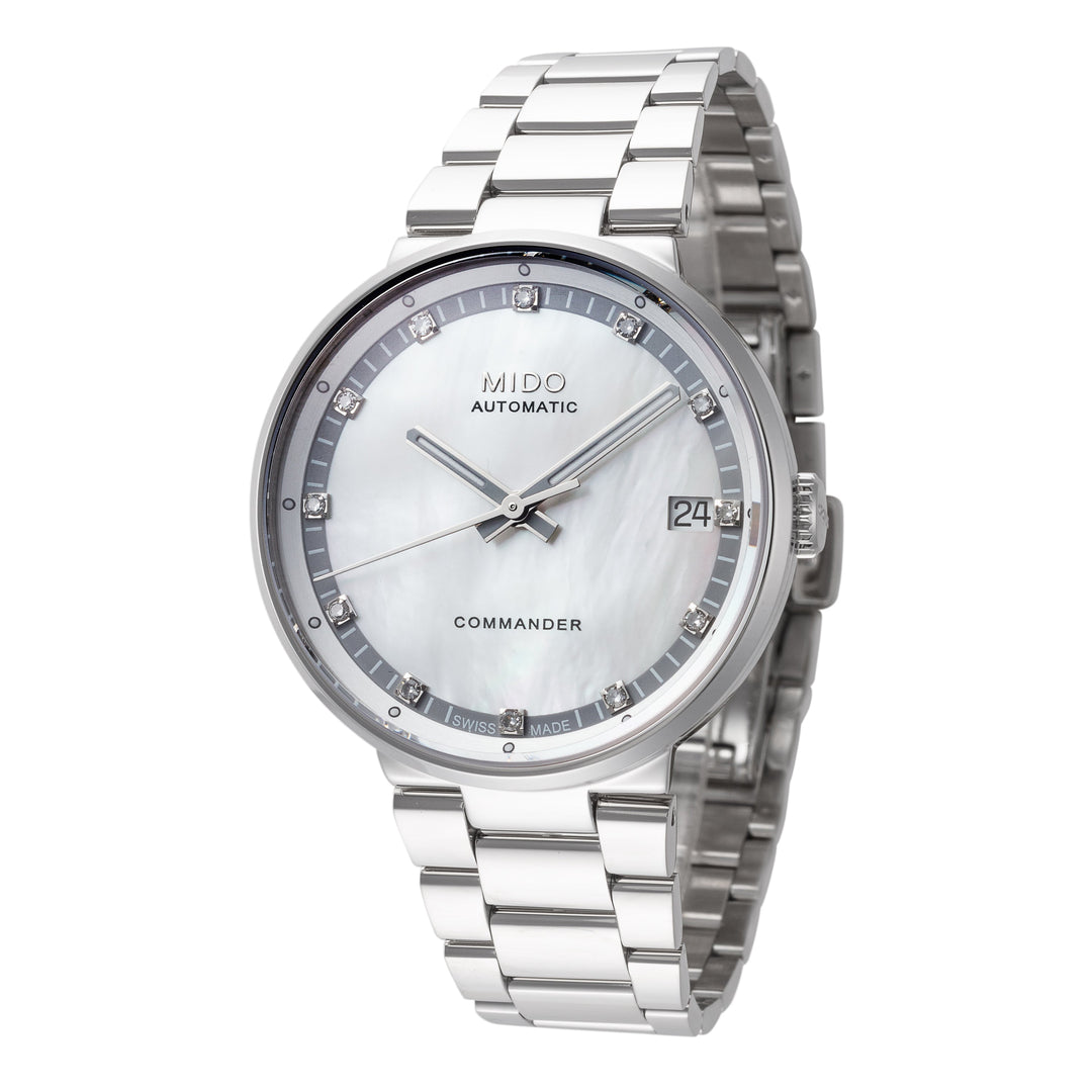 title:Mido Women's M0142071111680 Commander II 33mm Automatic Watch;color:Mother-of-Pearl
