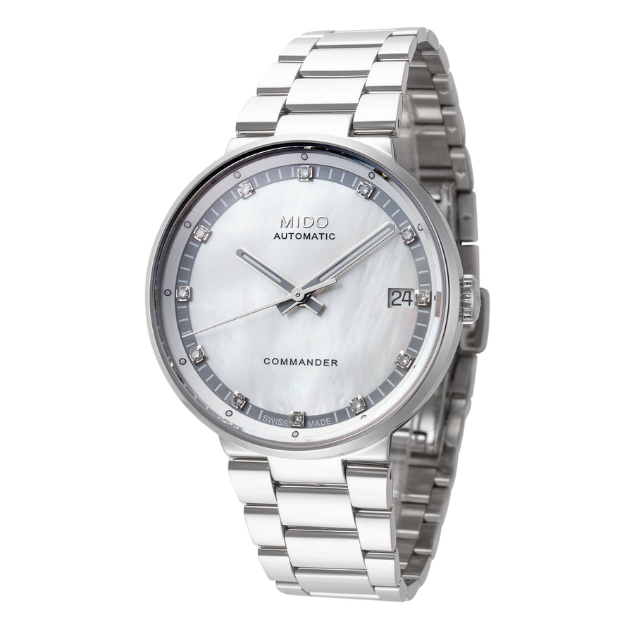 title:Mido Women's M0142071111680 Commander II 33mm Automatic Watch;color:Mother-of-Pearl