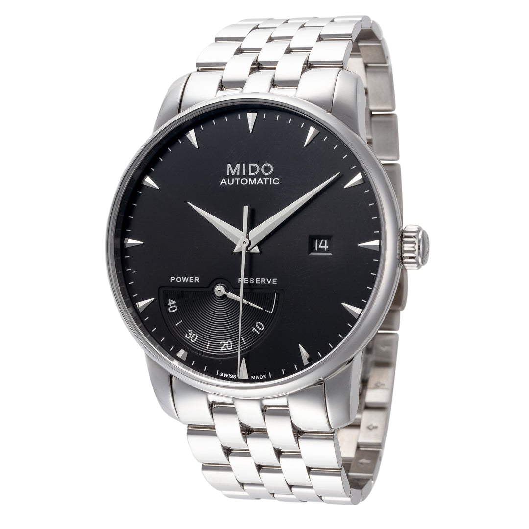 title:Mido Men's M86054181 Baroncelli 42mm Automatic Watch;color:Silver
