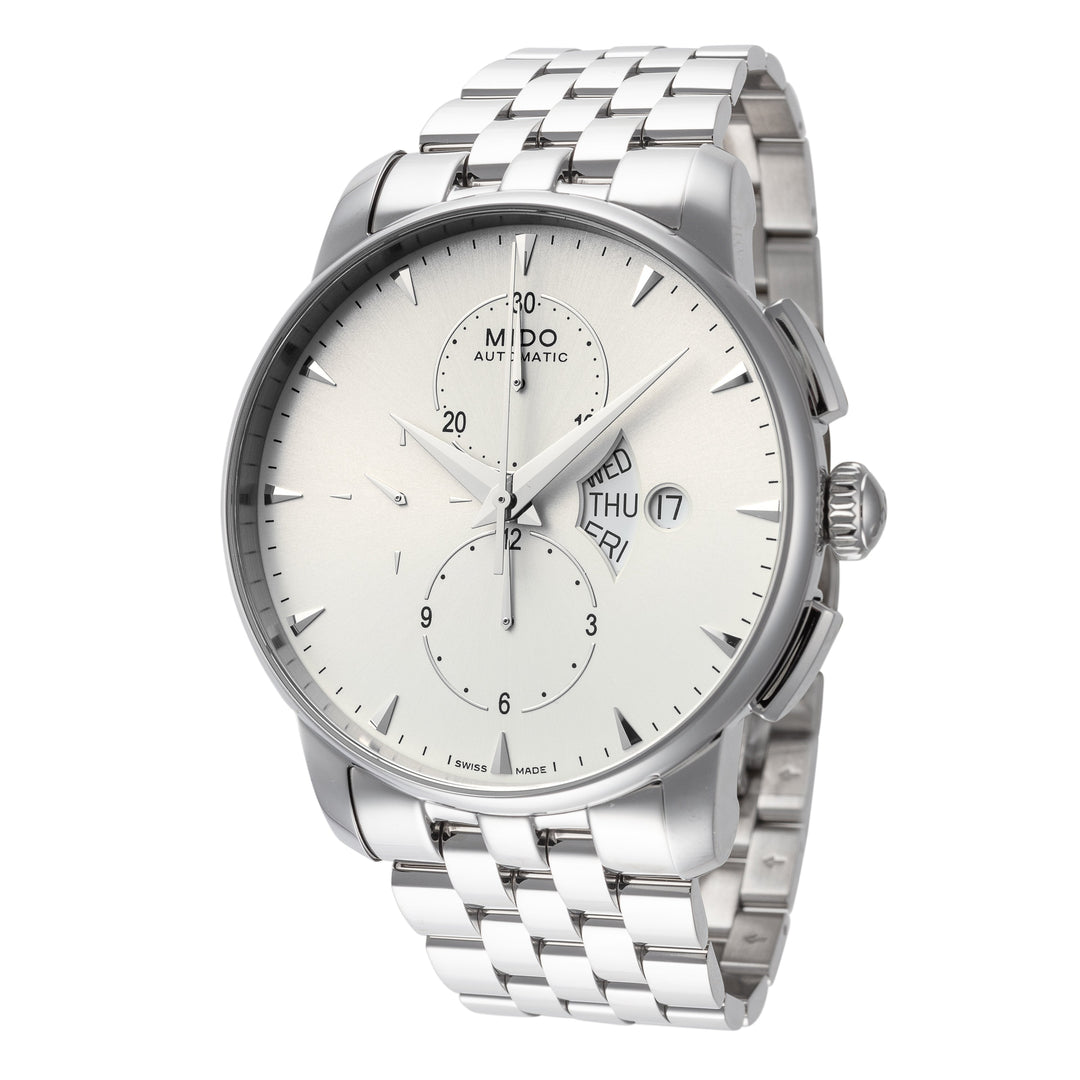 title:Mido Men's M860741112 Baroncelli 42mm Automatic Watch;color:Silver