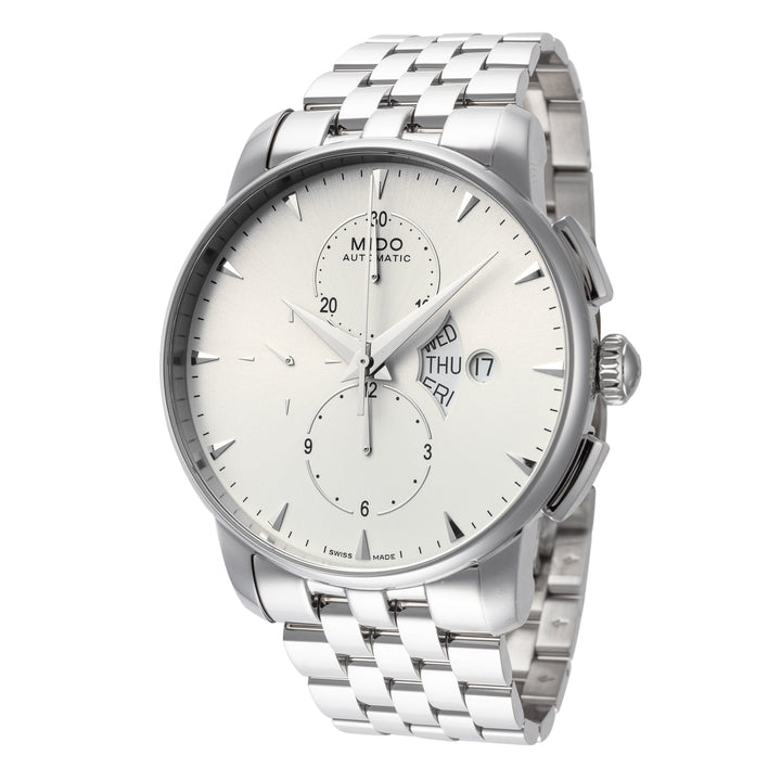 title:Mido Men's M860741112 Baroncelli 42mm Automatic Watch;color:Silver