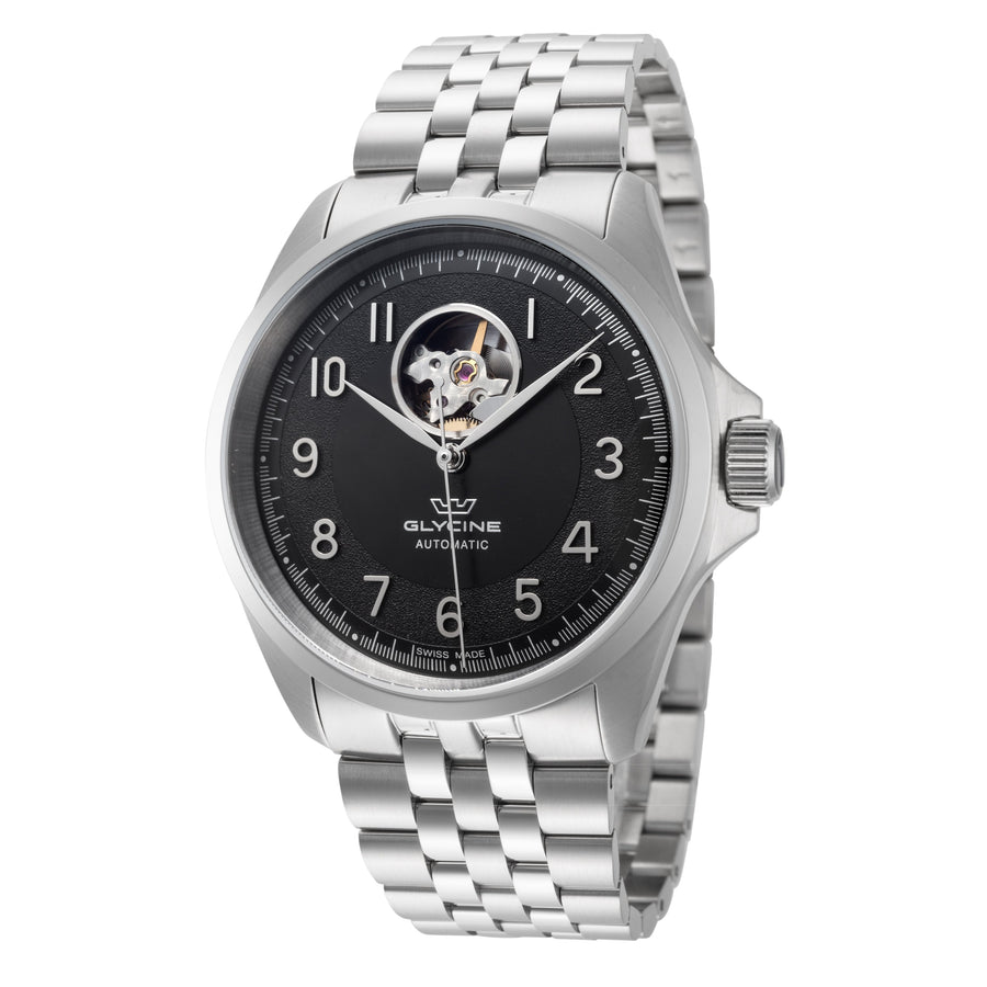 title:Glycine Unisex GL0427 Combat Classic 40mm Automatic Watch;color:Silver