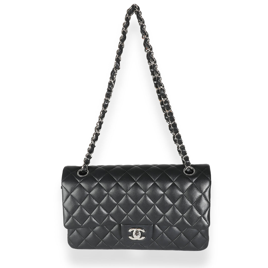 Chanel Black Quilted Lambskin Medium Classic Double New Bag