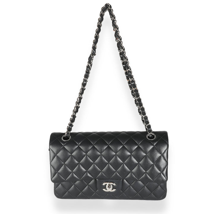 Chanel Black Quilted Lambskin Medium Classic Double New Bag