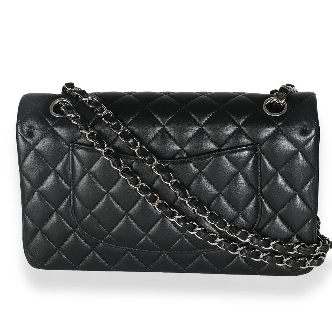 Chanel Black Quilted Lambskin Medium Classic Double New Bag