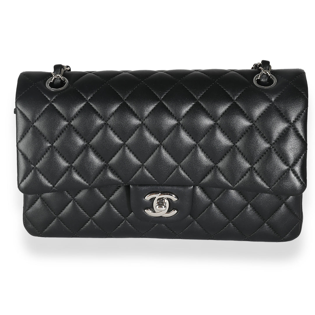 Chanel Black Quilted Lambskin Medium Classic Double New Bag