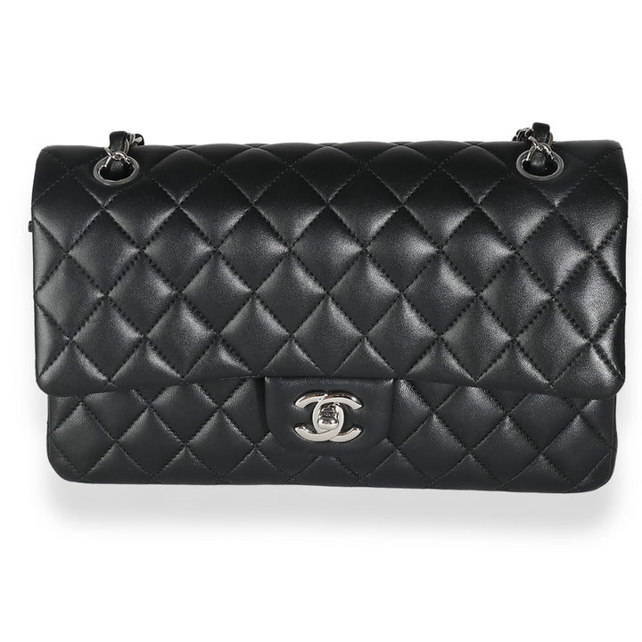 Chanel Black Quilted Lambskin Medium Classic Double New Bag