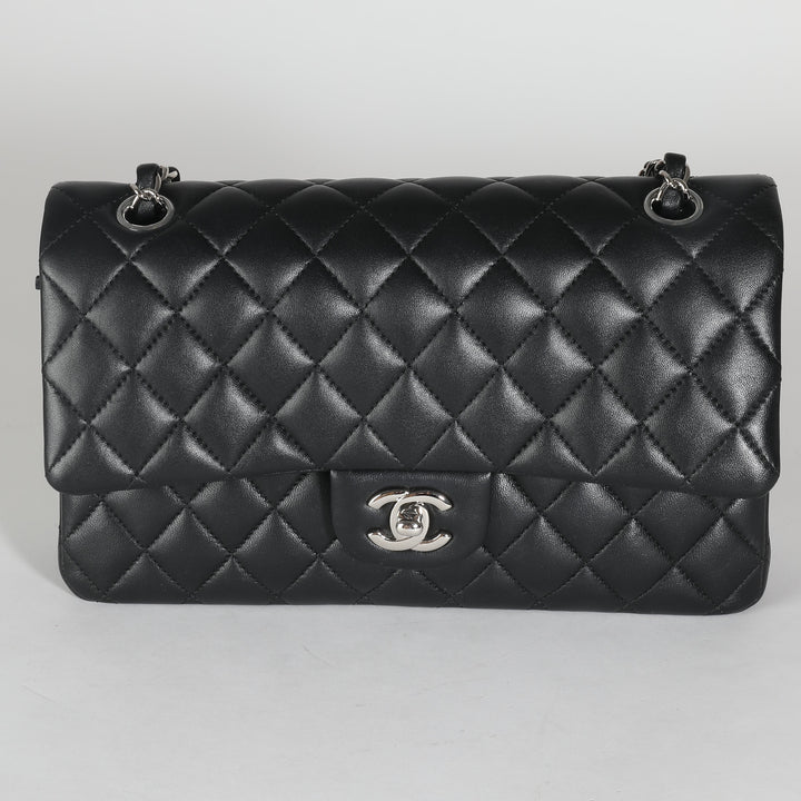Chanel Black Quilted Lambskin Medium Classic Double New Bag
